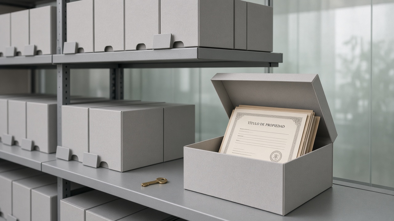 Archivo de cajas y certificados: el depositario custodia los títulos del fondo