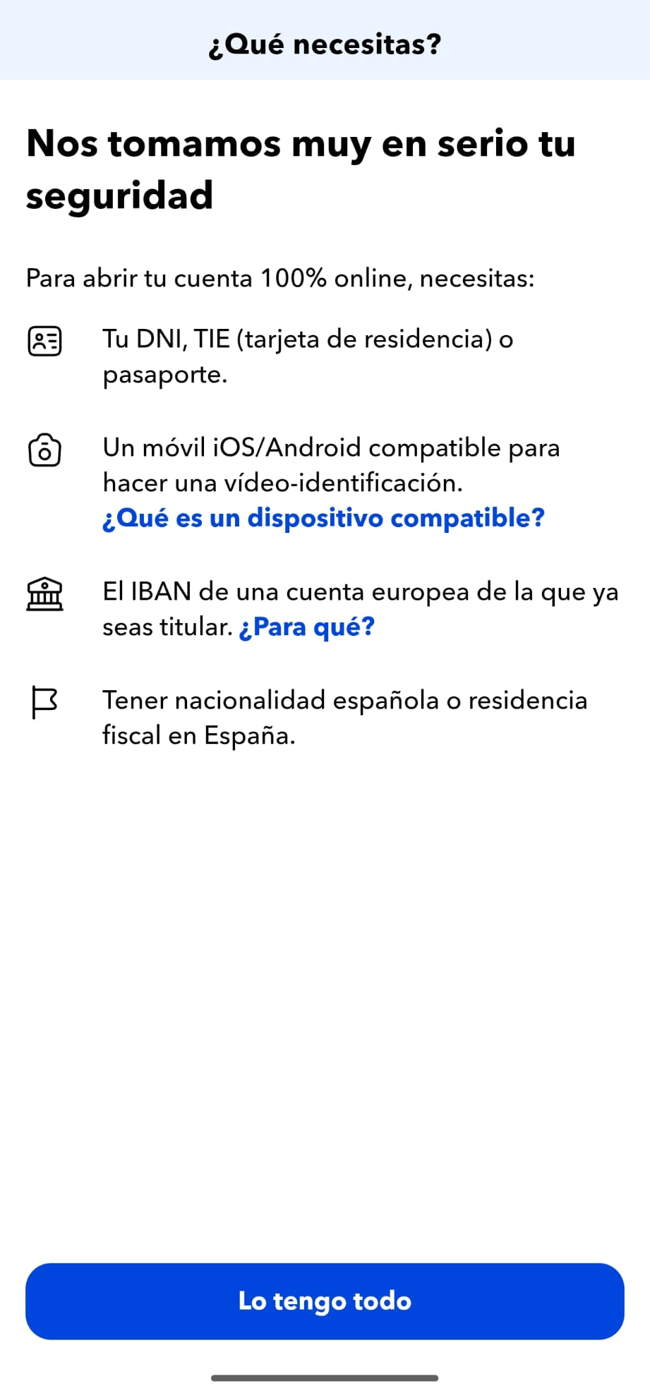 Lista de requisitos para abrir cuenta en MyInvestor